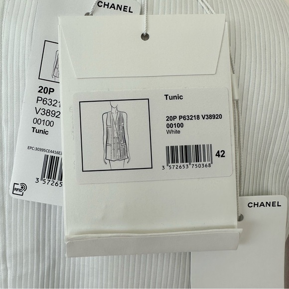 NWT!!! CHANEL women tunic top size 42 FR or 8 US Authentic Retail 3750$ - Picture 6 of 16